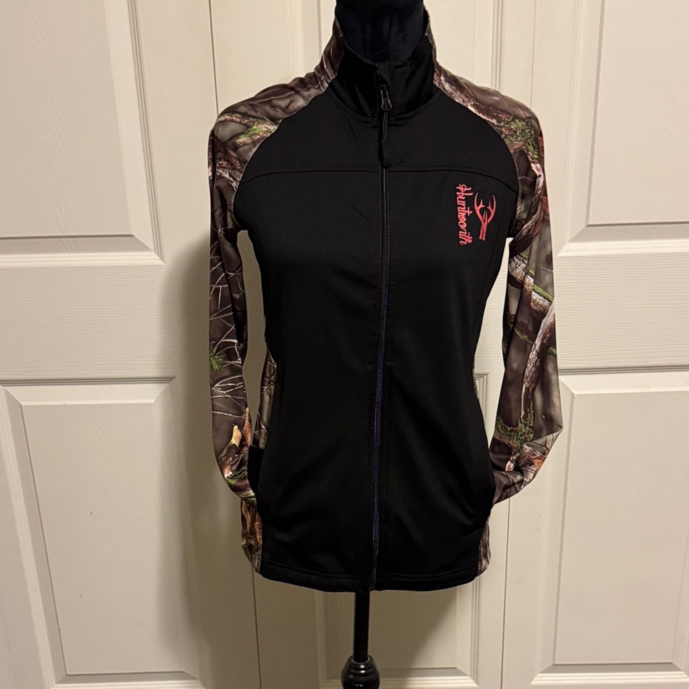 Camouflage Sleeve Black Jacket
